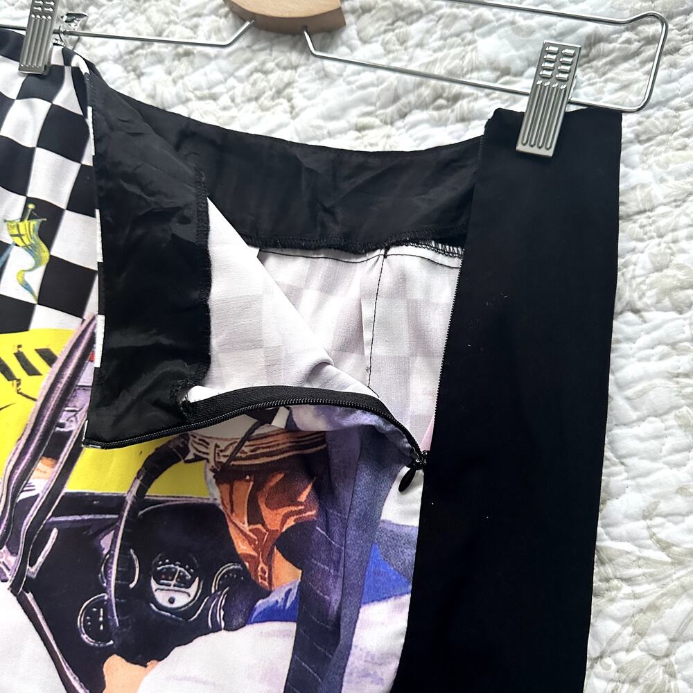 CLIO Y2K Racecar Formula 1 Mini Skirt Sz 4 - Picture 5 of 5